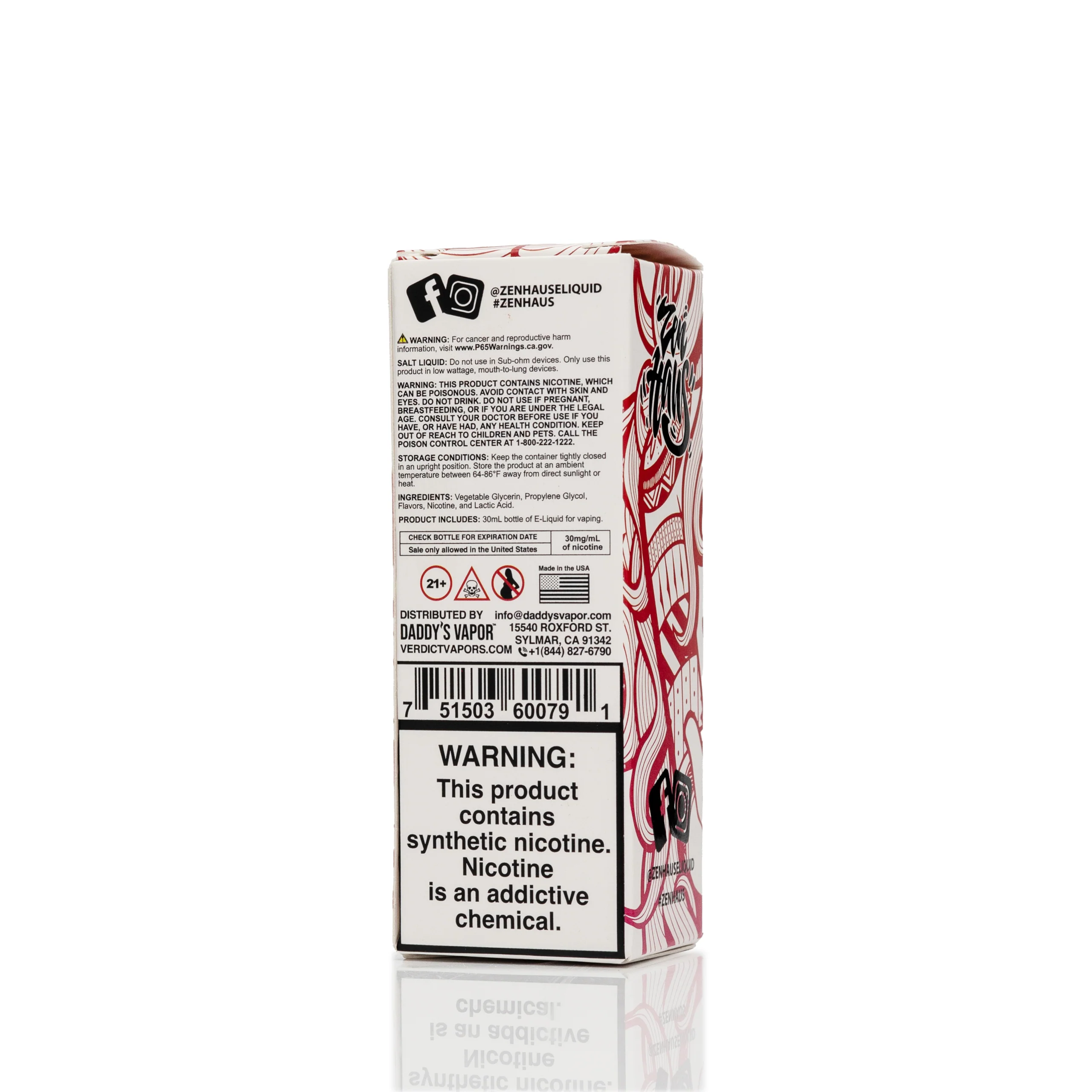 Zen Haus Salt Nic E-Liquid - Mantra Iced - 30mL