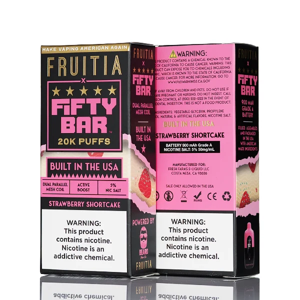 FRUITIA X Fifty Bar 20K 20000 Puffs Disposable - 16mL