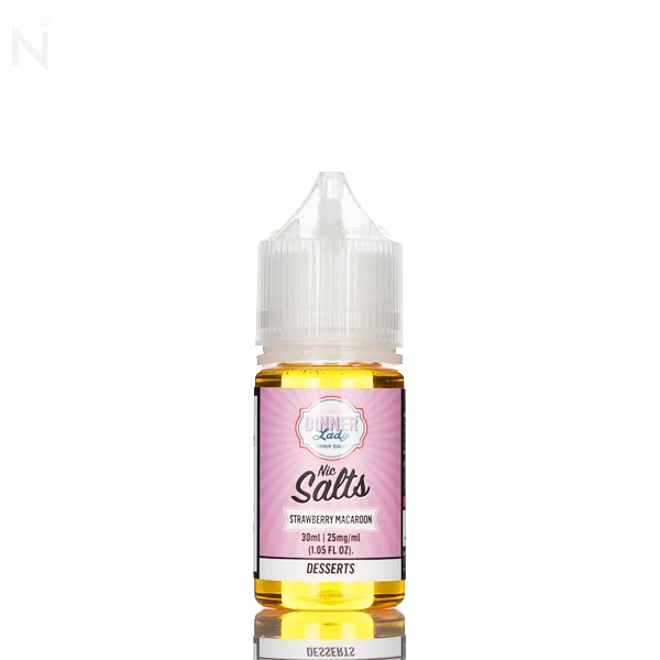Dinner Lady Salt - Strawberry Macaroon - 30ml