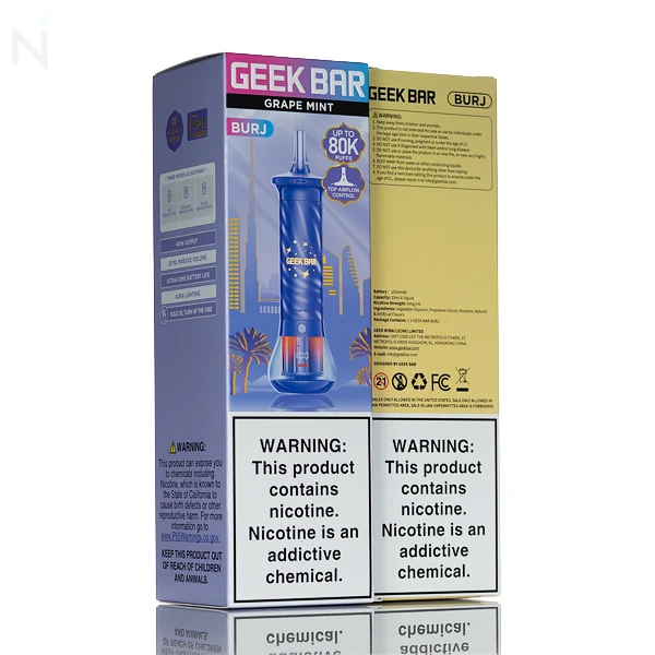 Geek Bar Burj 80K 80,000 puff Shisha Disposable Vape - 25mL
