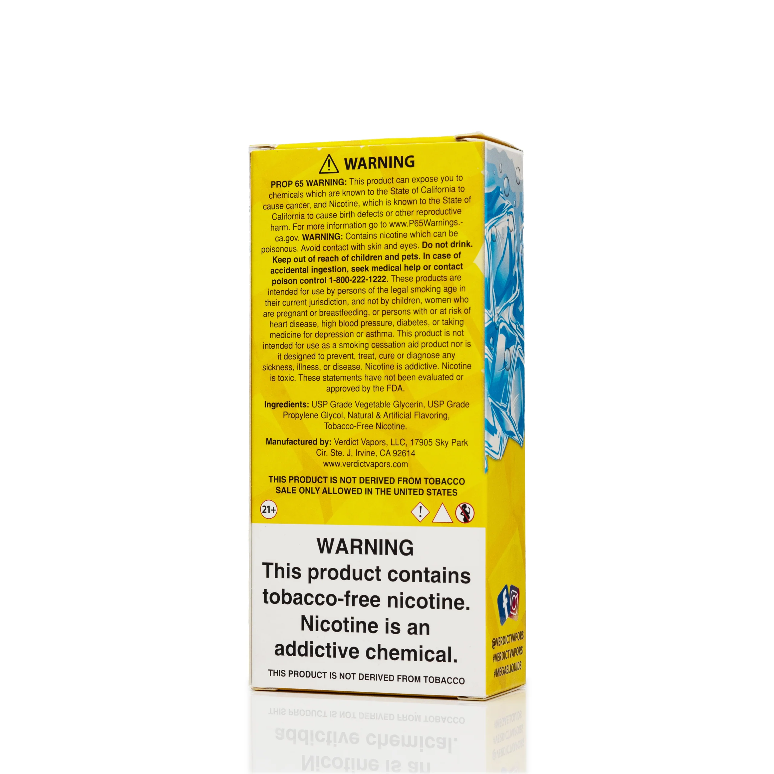 Mega E-Liquid - Mango Rush Ice - 120mL
