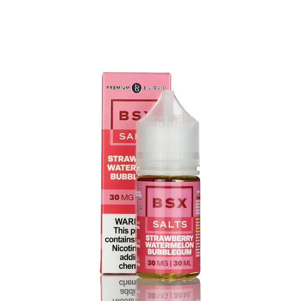 BSX Vapor Salt Nic  - Strawberry Watermelon Bubblegum - 30ml