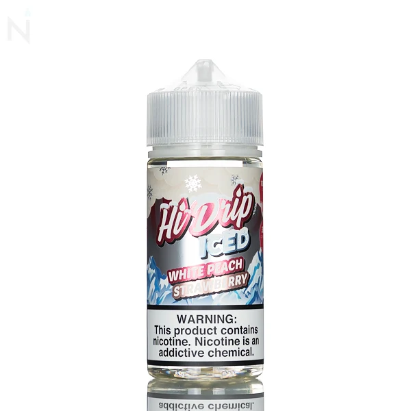 Hi Drip E-liquid Iced - White Peach Strawberry - 100ml