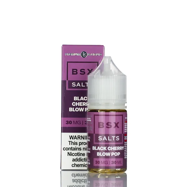 BSX Vapor Salt Nic  - Black Cherry Blow Pop - 30ml