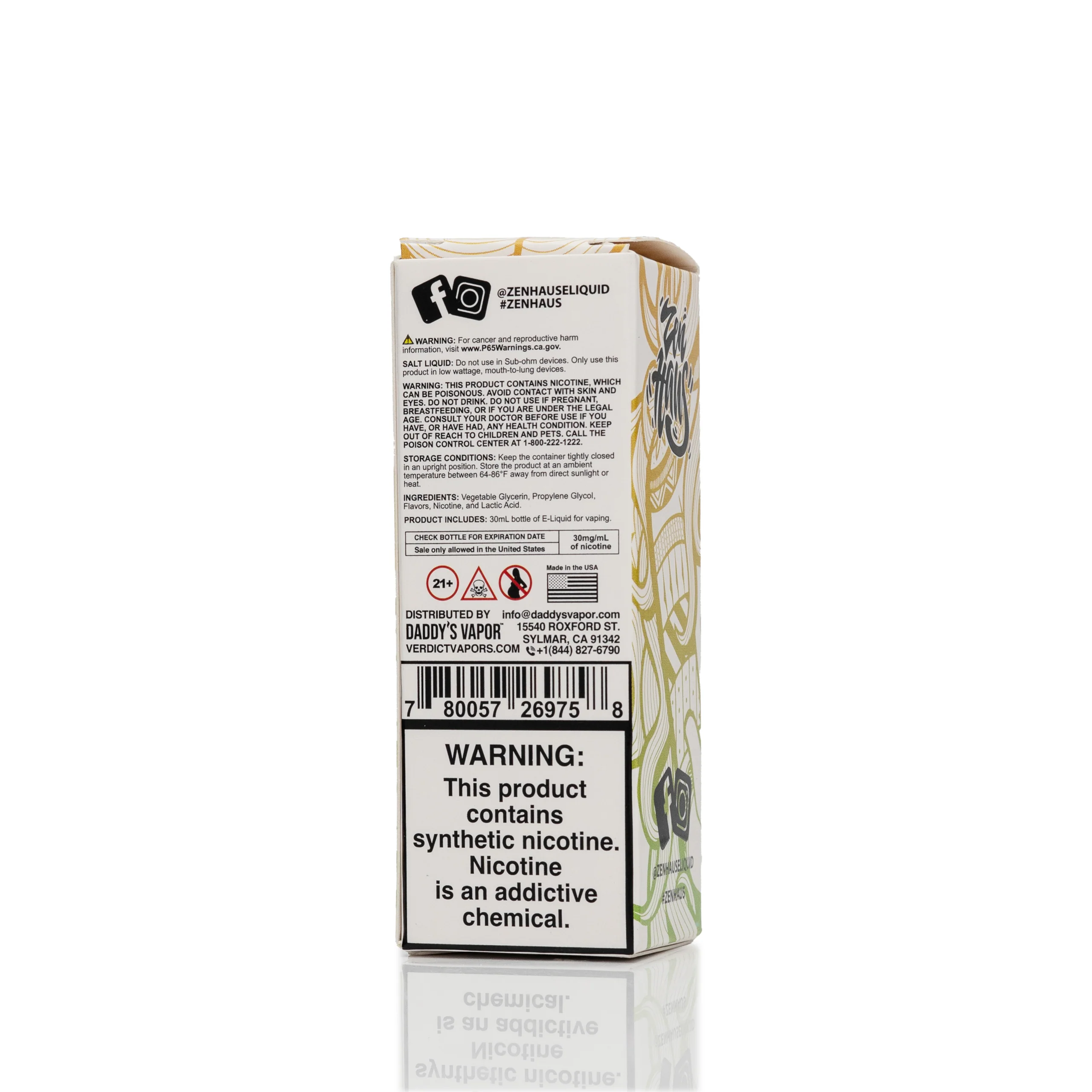 Zen Haus Salt Nic E-Liquid - Ohmmm Iced - 30mL