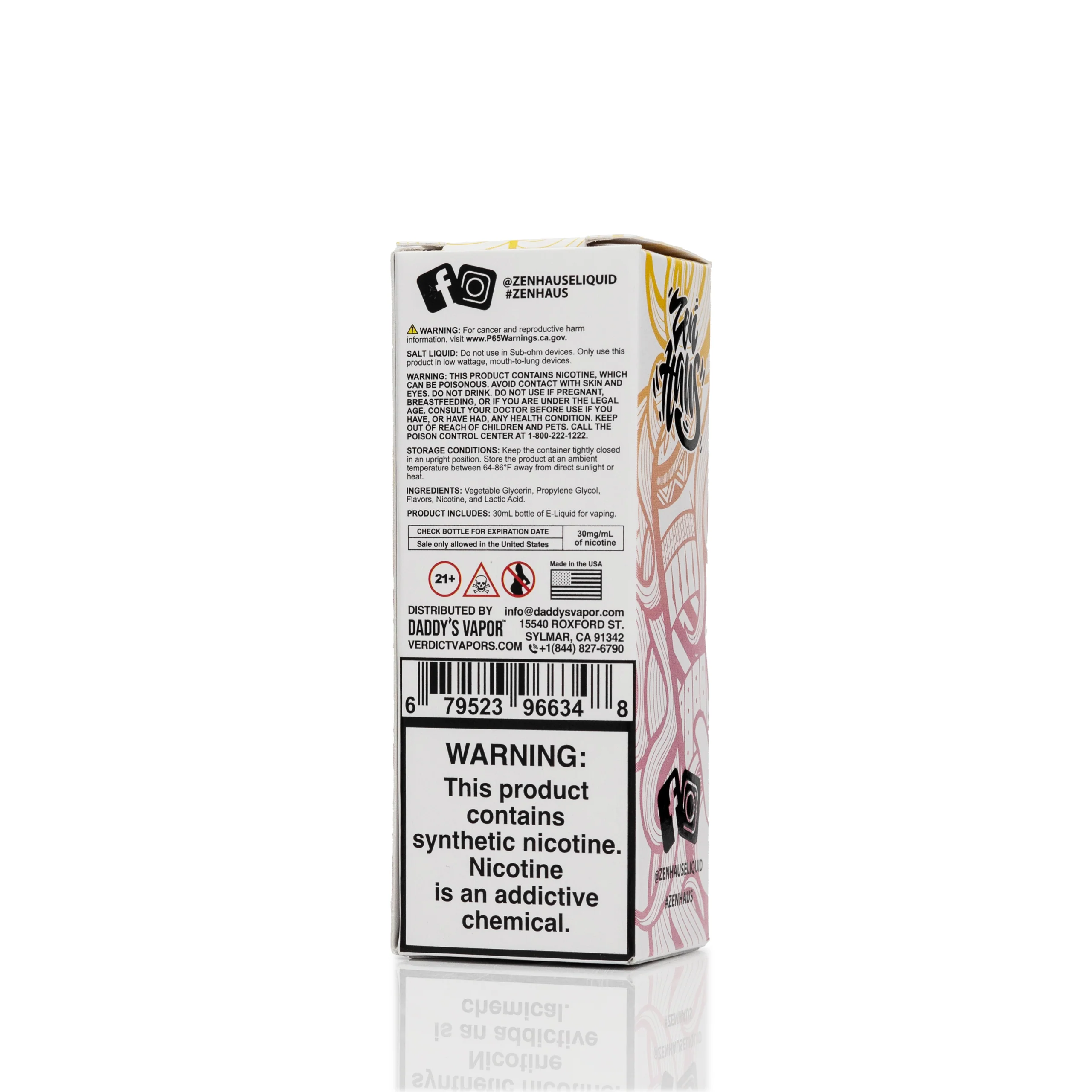 Zen Haus Salt Nic E-Liquid - Nirvana Iced - 30mL