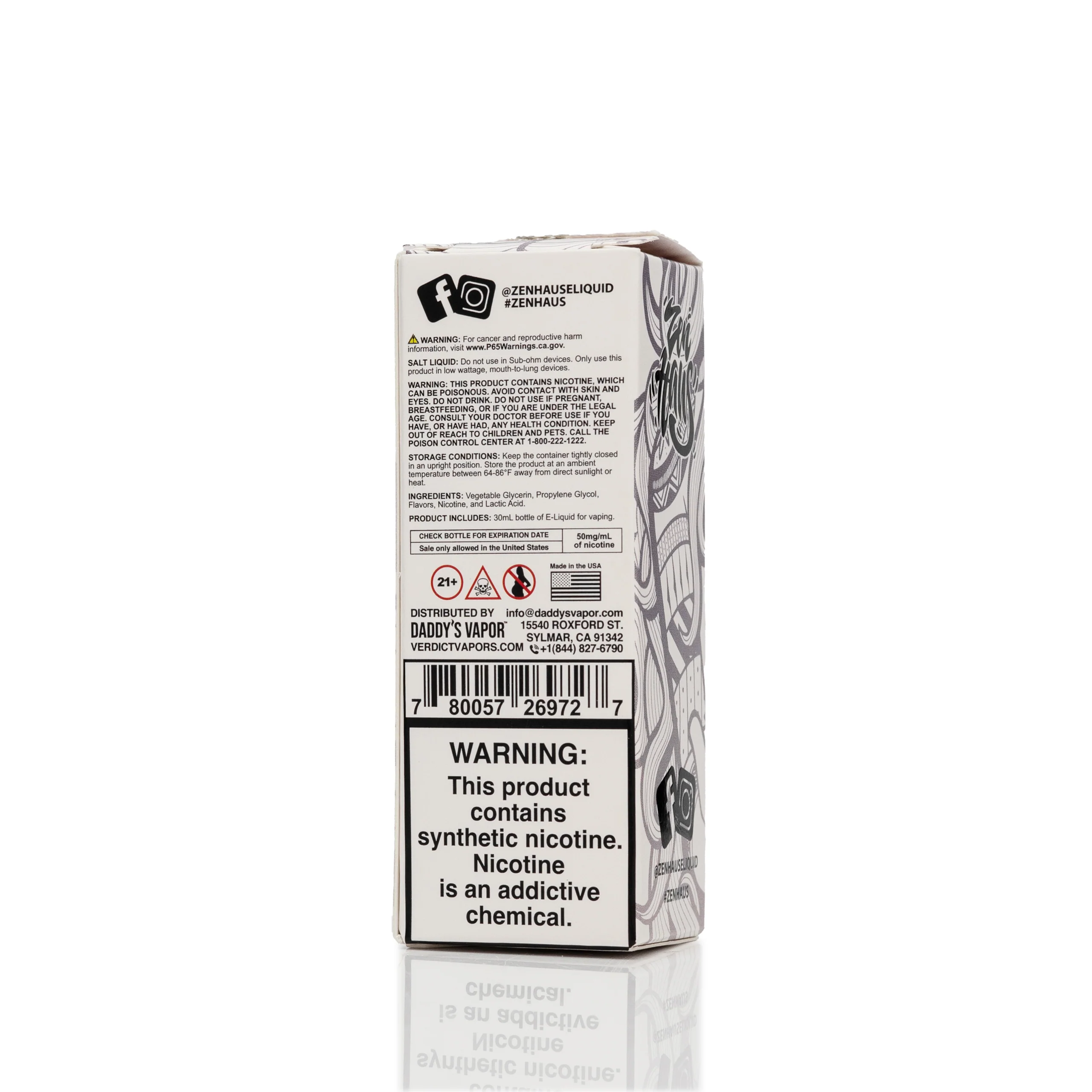 Zen Haus Salt Nic E-Liquid - Chakra Iced - 30mL