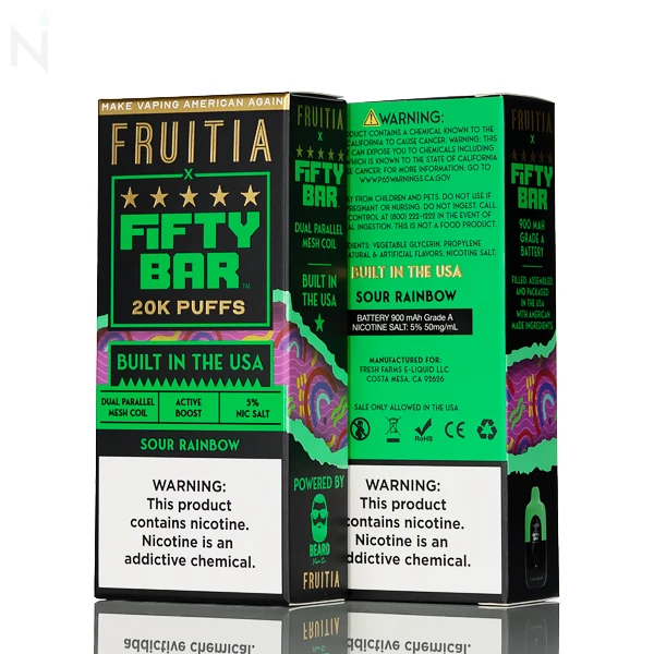 FRUITIA X Fifty Bar 20K 20000 Puffs Disposable - 16mL