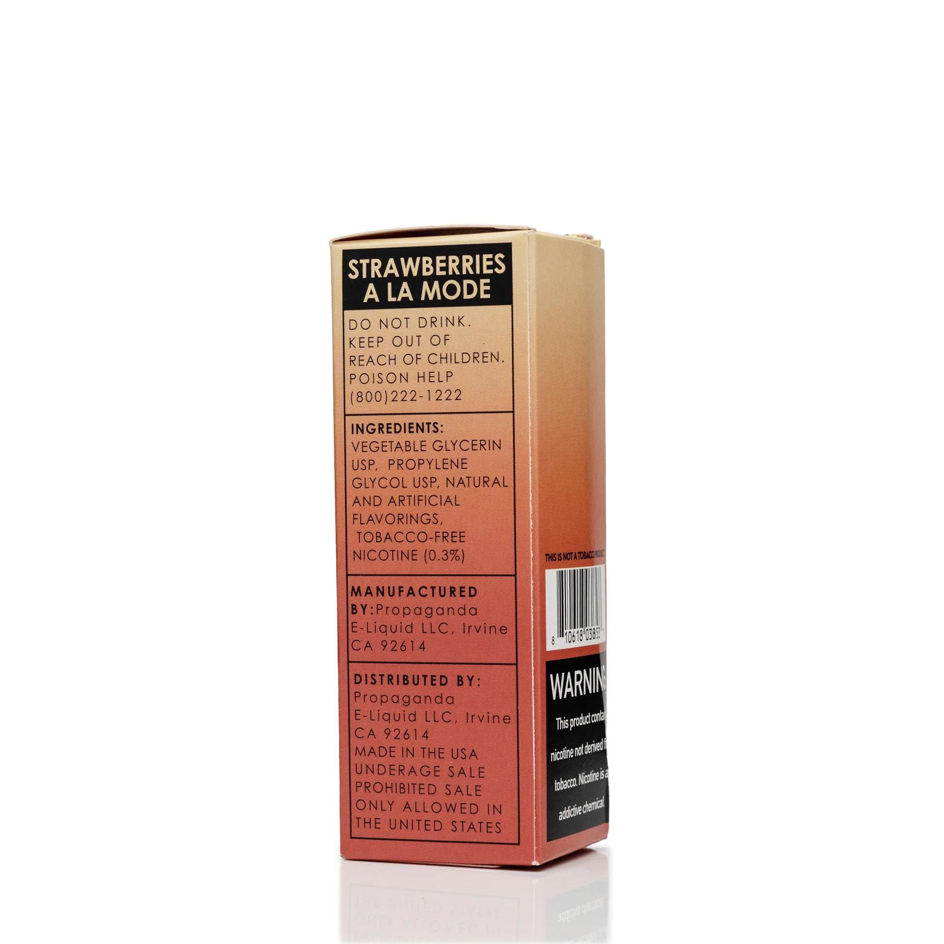 Propaganda E-Liquid - Strawberries A La Mode - 100mL