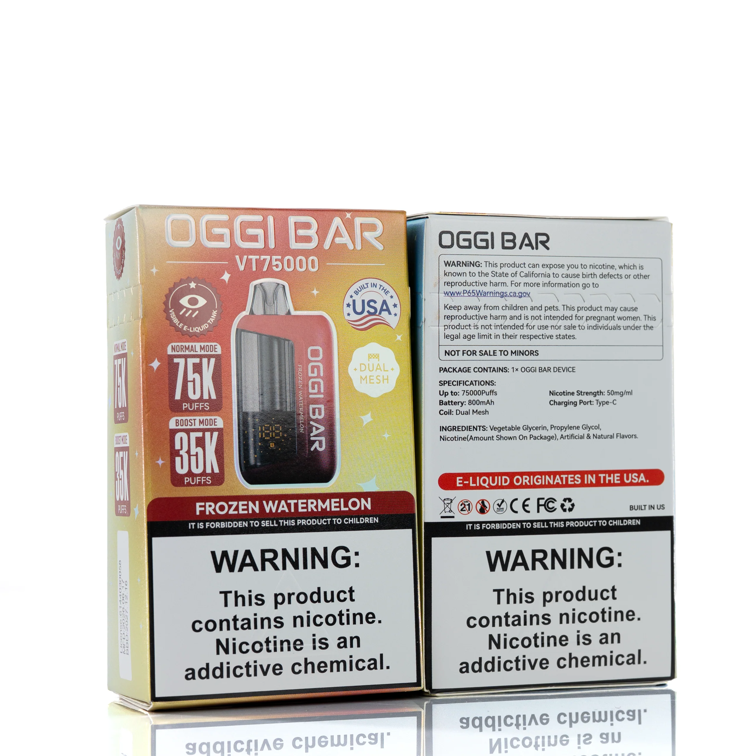 VAPGO OGGI Bar 75K Puffs Disposable Vape