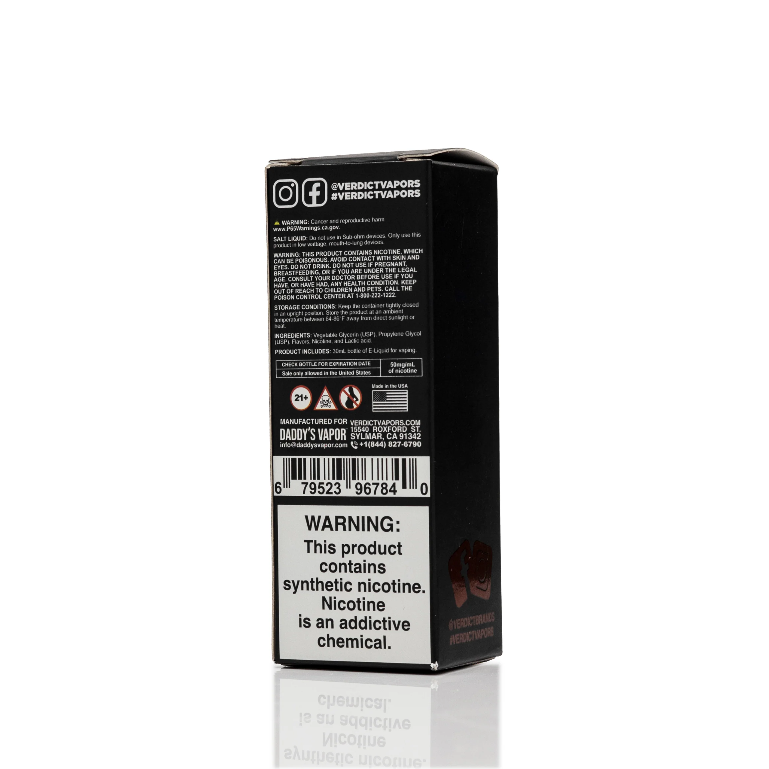 Verdict Salt Nic E-Liquid - Convict - 30mL