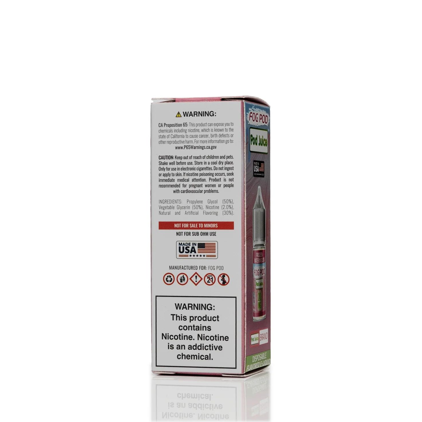 Pod Juice X Fog Pod Salt Nic - Frozen Watermelon - 30mL