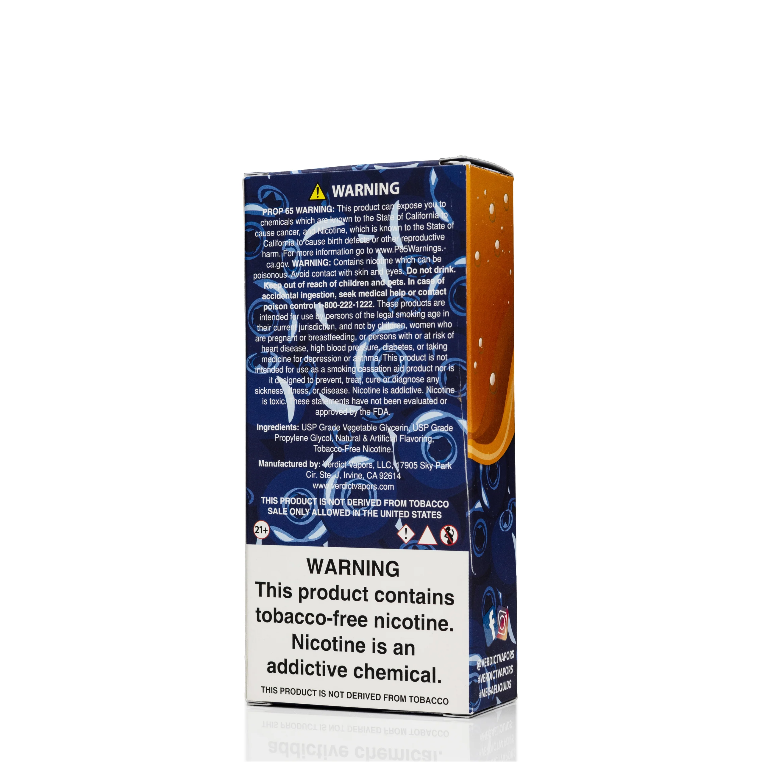 Mega E-Liquid - Blueberry Crumb - 120mL