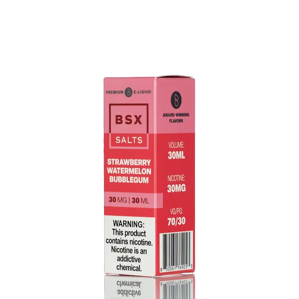 BSX Vapor Salt Nic  - Strawberry Watermelon Bubblegum - 30ml