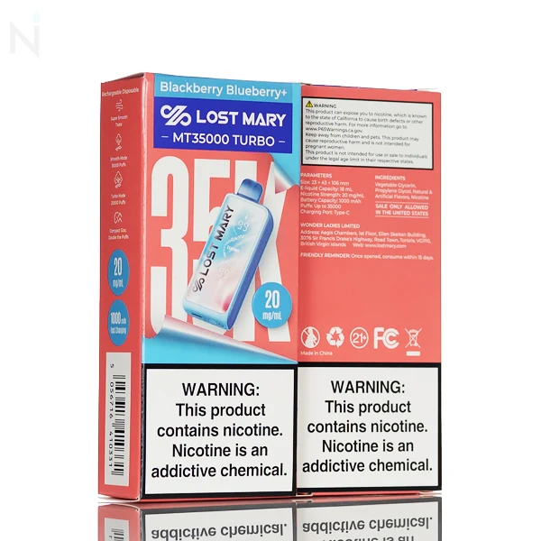 Lost Mary MT35K Turbo 2% Nicotine Disposable Vape - 18mL