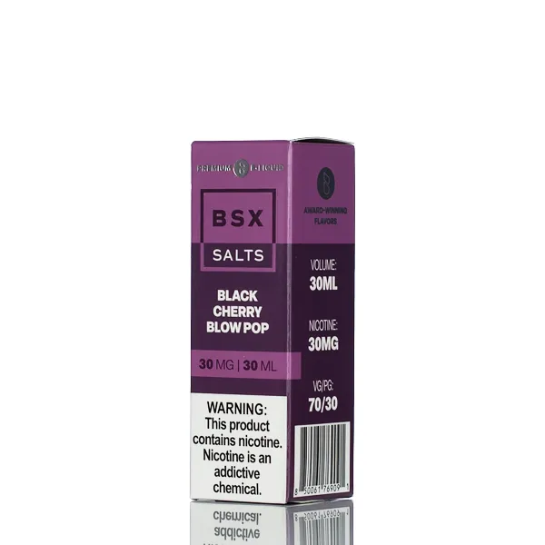BSX Vapor Salt Nic  - Black Cherry Blow Pop - 30ml