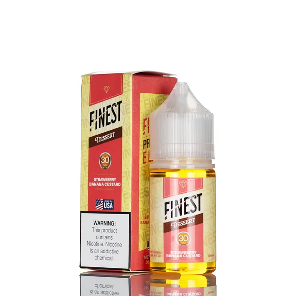 Finest Salt Nic - Desert Edition - Strawberry Banana Custard - 30mL
