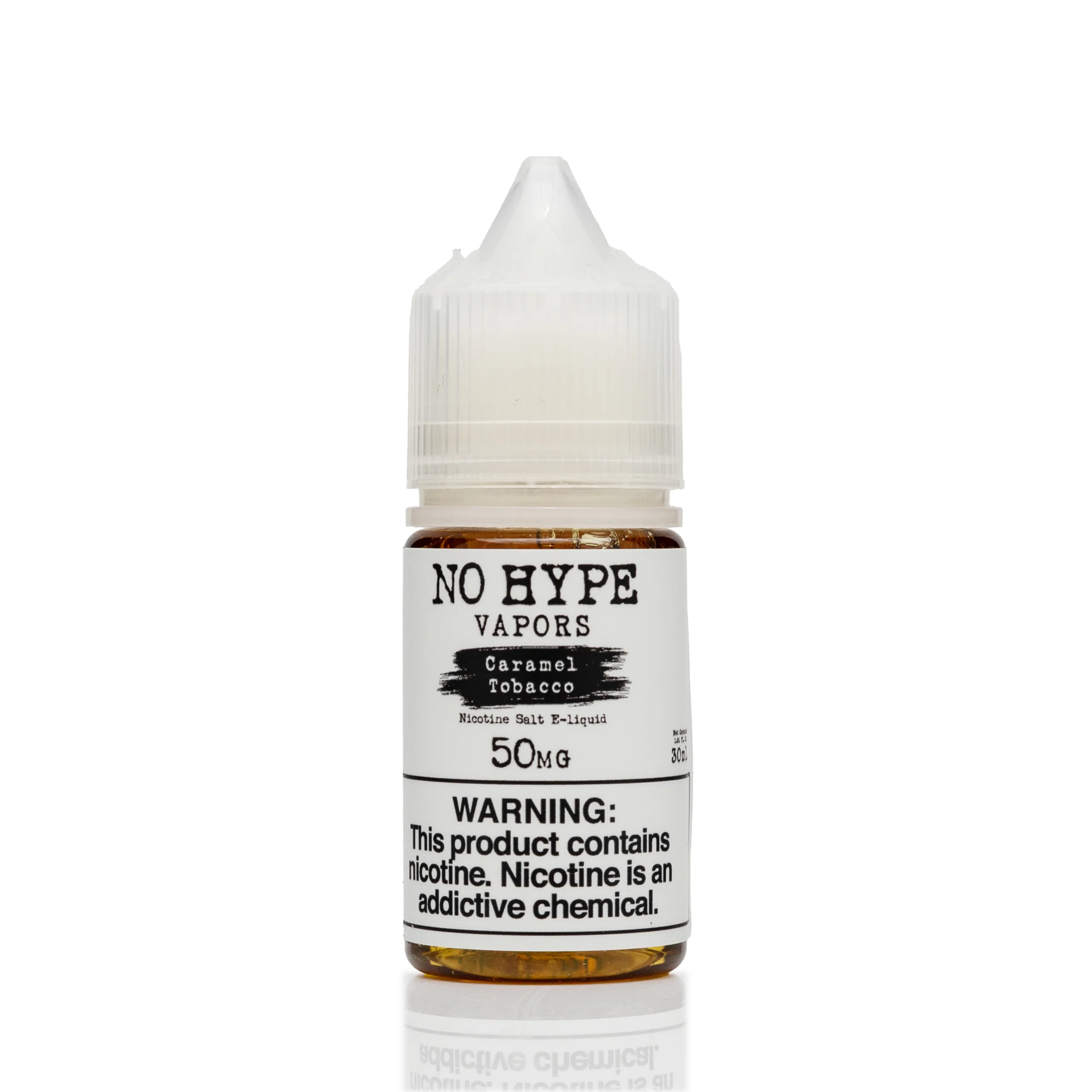 No Hype Vapors Salt Nic E-Liquid - Caramel Tobacco - 30mL