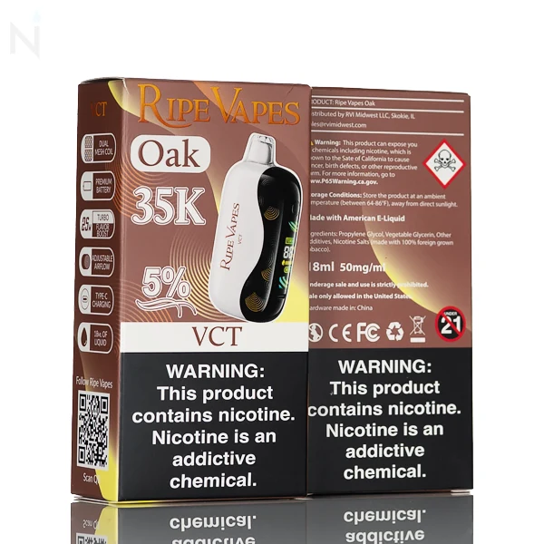 Ripe Vapes Oak 35K 35000 Puff Disposable - 18mL