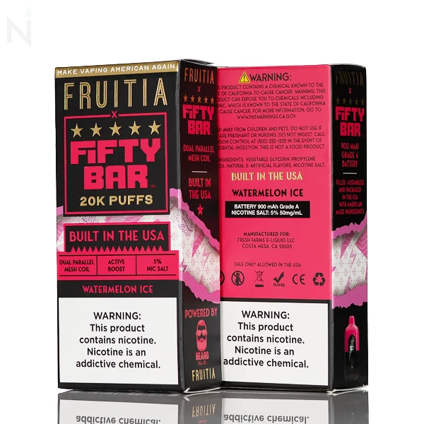 FRUITIA X Fifty Bar 20K 20000 Puffs Disposable - 16mL