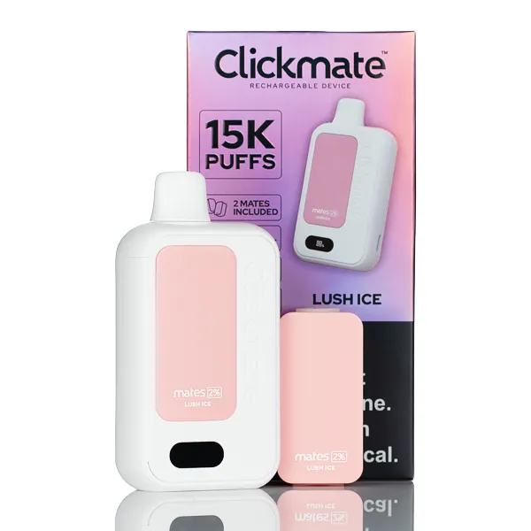 7 Daze Clickmate 15k Puffs Rechargeable Disposable Vape 2% Nic - 18ML (DISCONTINUED)