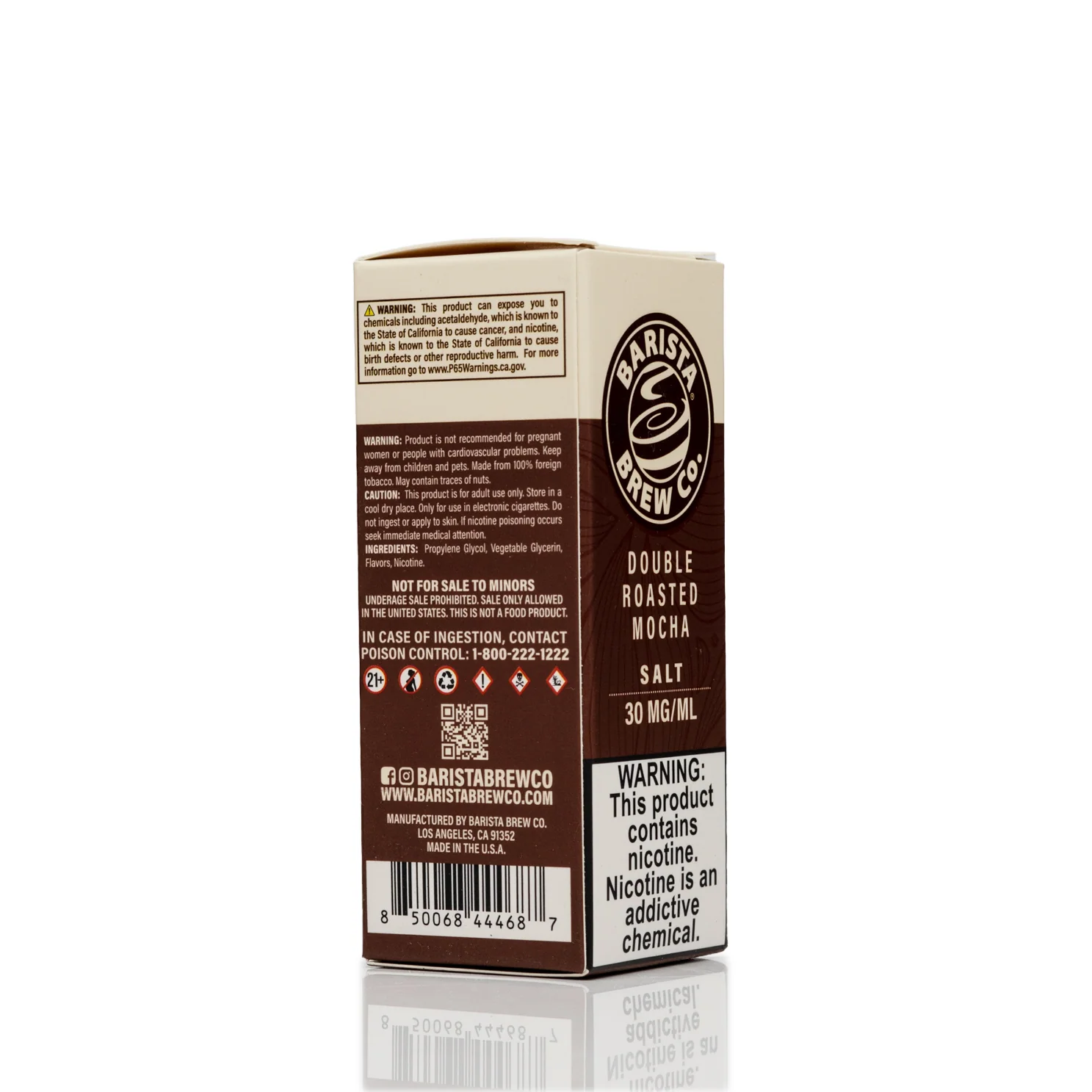 Barista Brew Co. Salt Nic E-Liquid - Double Roasted Mocha - 30mL