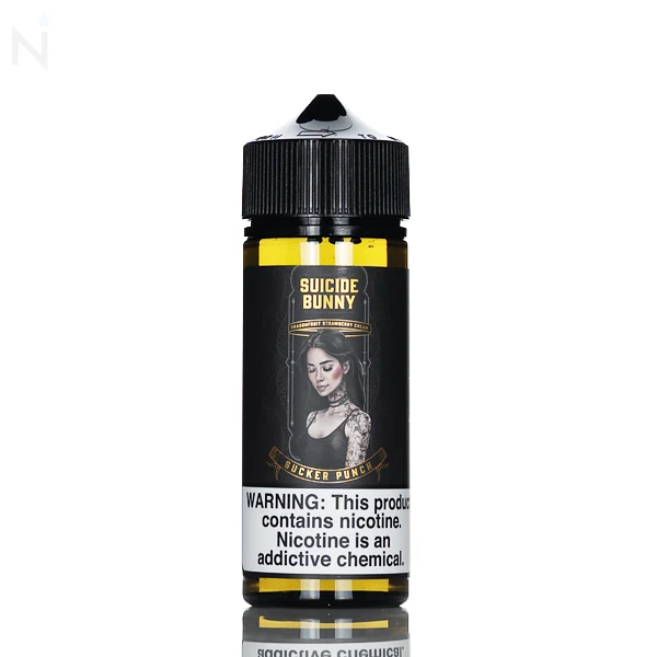 Suicide Bunny E-Liquid - Sucker Punch (Strawberry Dragonfruit Cream) - 120ml