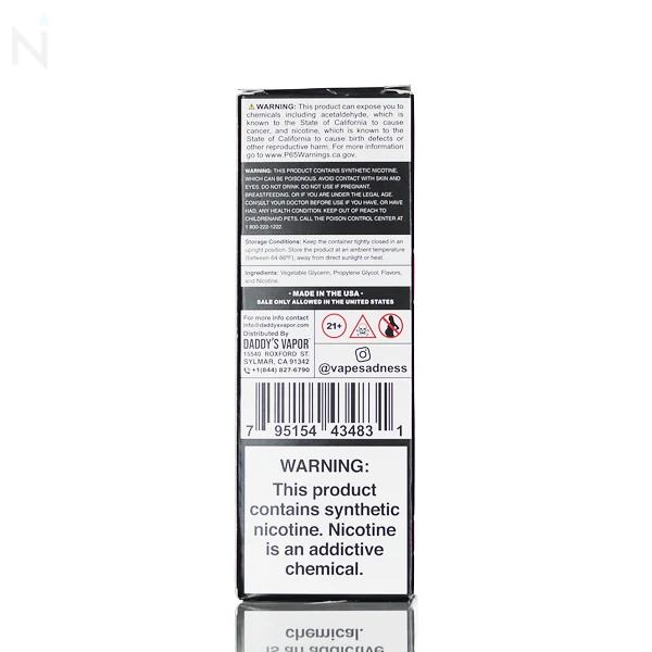 Sadboy E-Liquid - Strawberry Cheesecake - 100ml