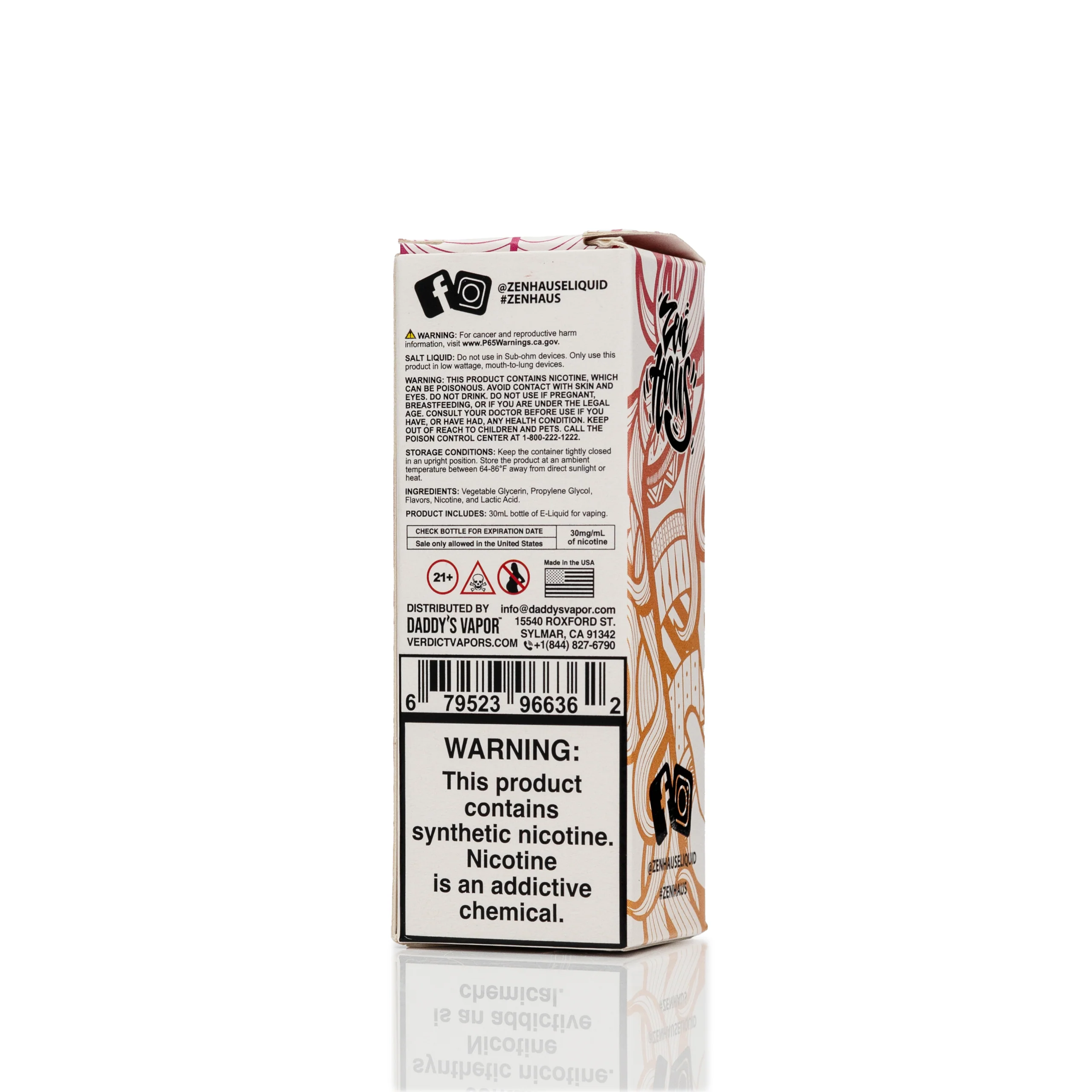 Zen Haus Salt Nic E-Liquid - Meditation Iced - 30mL
