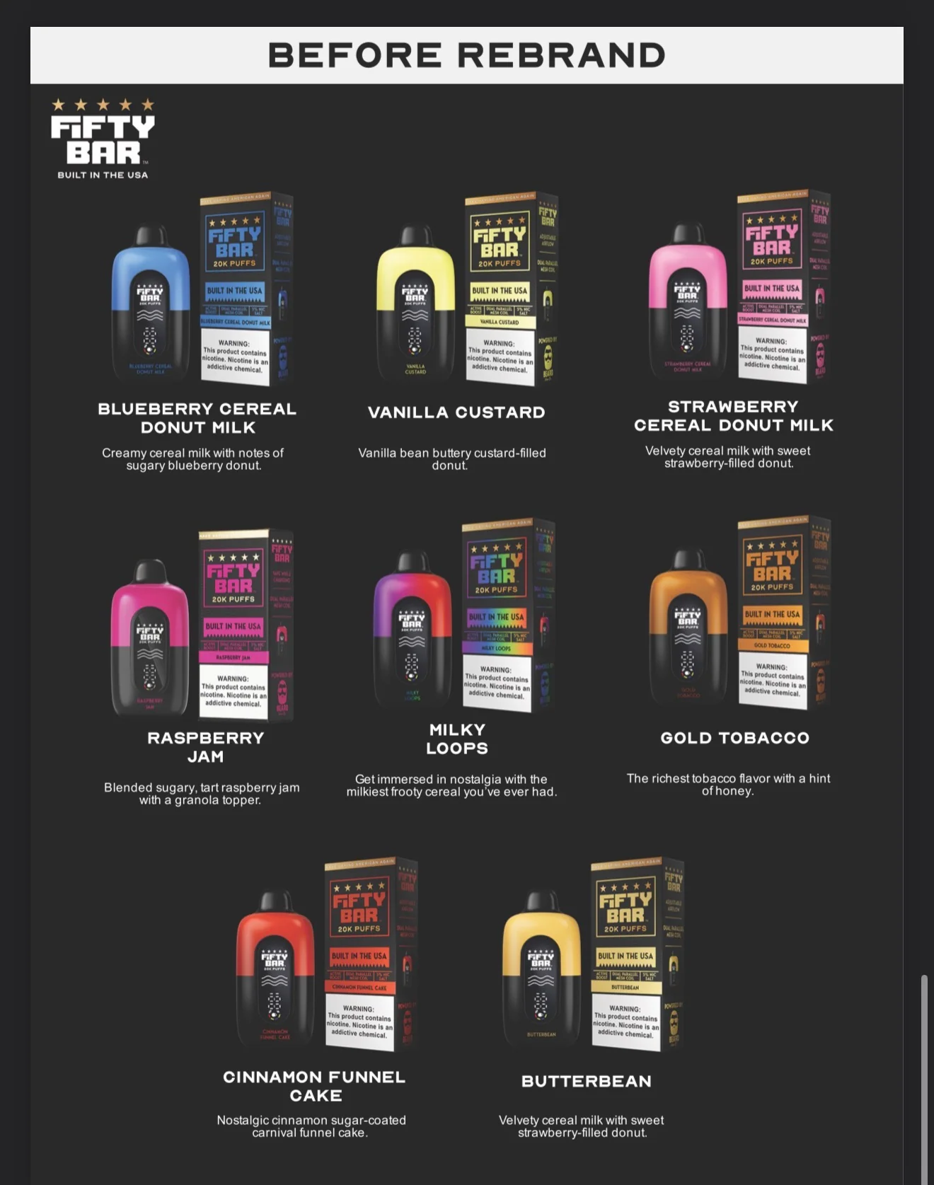 Fifty Bar V2 20K 20,000 Puffs Disposable Vape - 16ML