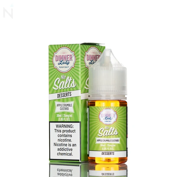 Dinner Lady Salt - Apple Crumble Custard - 30ml