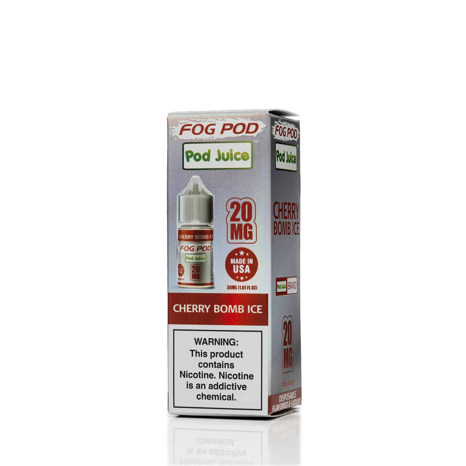 Pod Juice X Fog Pod Salt Nic - Cherry Bomb Ice - 30mL