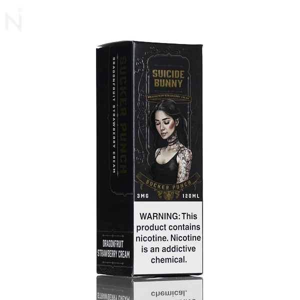 Suicide Bunny E-Liquid - Sucker Punch (Strawberry Dragonfruit Cream) - 120ml