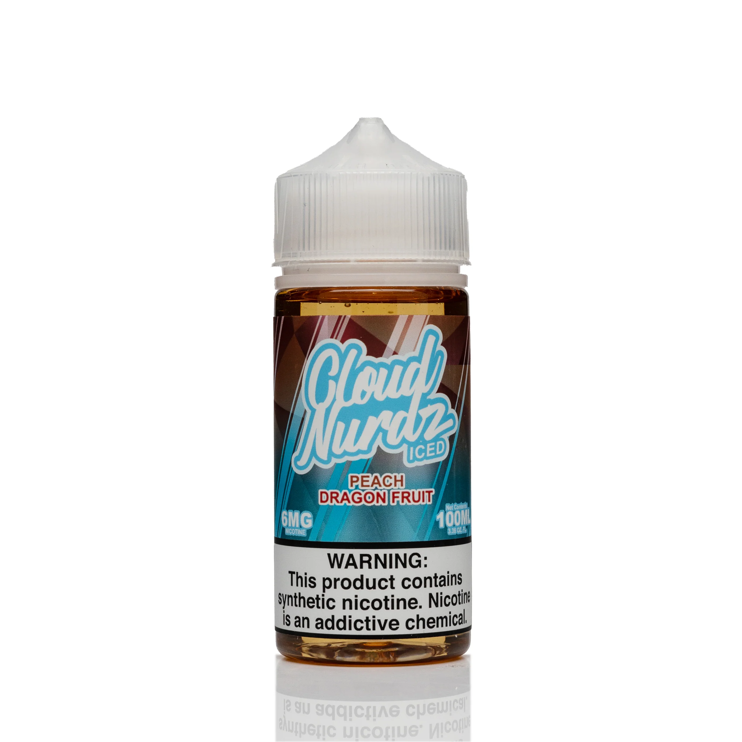 Cloud Nurdz E-Liquid - Peach Dragonfruit Ice - 100ml