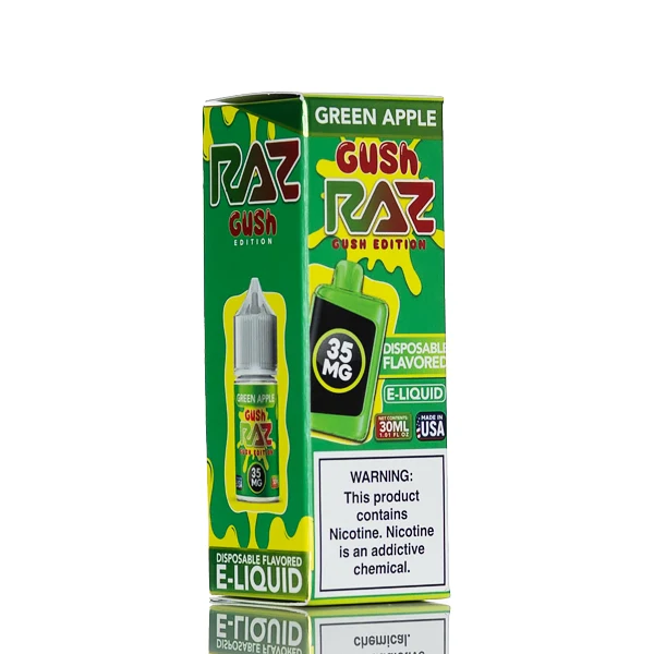 Pod Juice X RAZ Salt Nic - Green Apple Gush - 30mL
